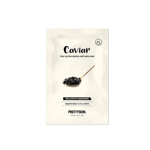 Pretty Skin - Total Solution Essential Sheet Mask - Caviar - 1pc