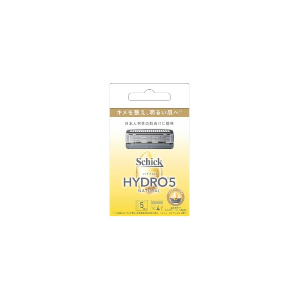 Schick - Hydro 5 Natural Replacement Blade - 4pcs