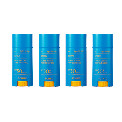 SCINIC Enjoy Super Active Airy Sun Stick SPF50+ PA++++ - 15g (4ea) Set