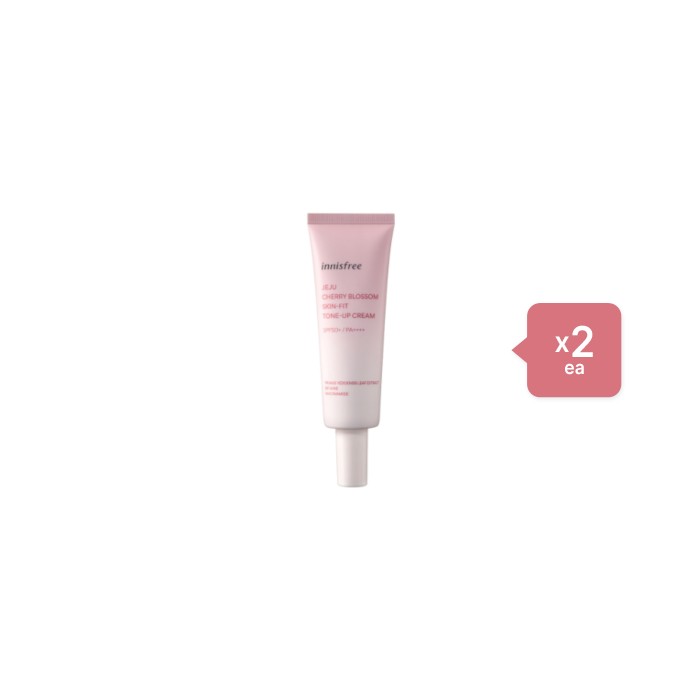 innisfree - Jeju Cherry Blossom Skin-fit Tone-up Cream SPF50+ PA++++ - 50ml (2ea) Set (new)