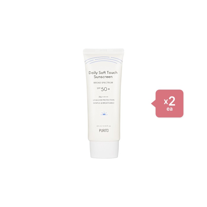 Purito SEOUL - Daily Soft Touch Sunscreen SPF50+ PA++++ - 60ml (2ea) Set