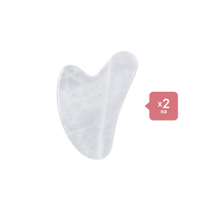 Stylevana - Scraping Board Gua Sha Massage Tool (Heart-shaped) (2ea) Set - White