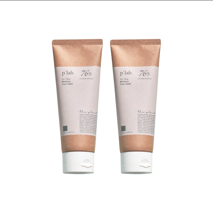 THE PLANT BASE - AC Clear Moisture Cica Cream - 100ml (2ea) Set