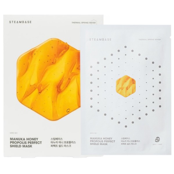 STEAMBASE - Manuka Honey Propolis Perfect Shield Mask - 5pcs