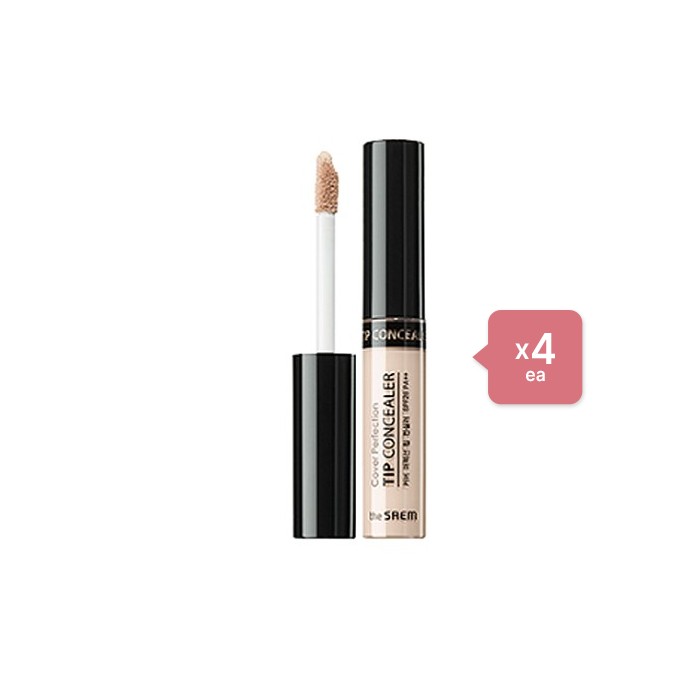 The Saem Cover Perfection Tip Concealer - 0.5 Ice Beige (4ea) Set