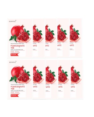 EUNYUL - Natural Moisture Mask Pack - Pomegranate - 10pcs