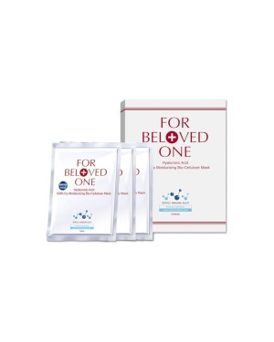 FOR BELOVED ONE - Hyaluronic Acid GHK-Cu Moisturizing Bio-Cellulose Facial Treatment Mask - 3pcs