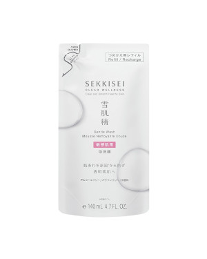 Kose - Sekkisei Clear Wellness Gentle Wash Refill - 140ml