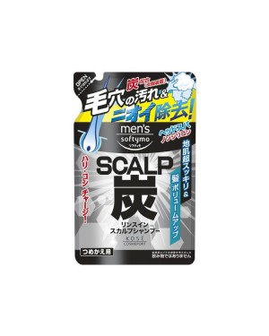 Kose - Softymo Men's Scalp Charcoal Shampoo Refill - 400ml