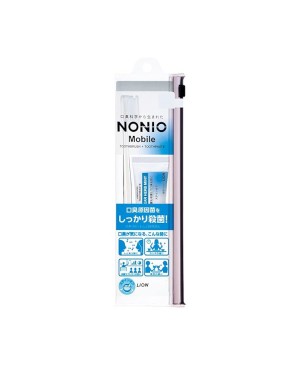 LION - Nonio Mobile Toothbrush & Toothpaste Travel Set - 1 pc + 30g