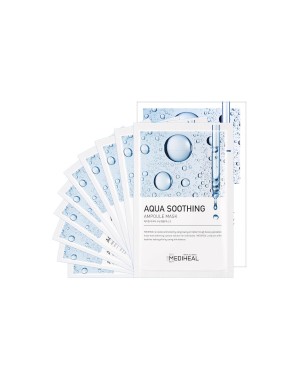 Mediheal - Aqua Soothing Ampoule Mask - 10pcs