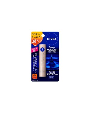 NIVEA Japan - Deep Moisture Lip Vanilla & Macadamia Scent - 2.2g