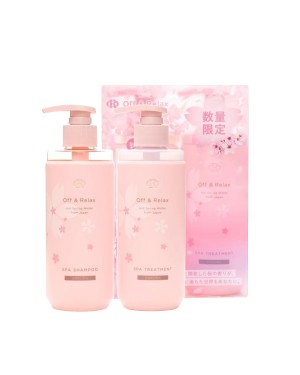 Off & Relax - Sakura Spa Shampoo and Treatment Set - 260ml X 2