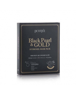 PETITFEE - Hydrogel Mask Pack - 5pcs - #Black Pearl & Gold