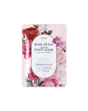 [Deal] PETITFEE - Koelf Rose Petal Satin Foot Mask - 16g X 1pc
