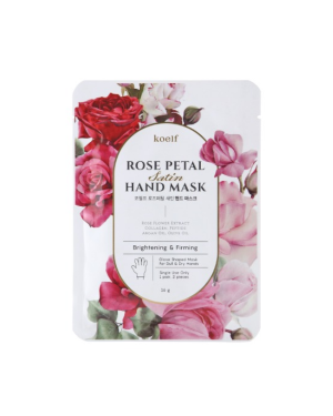 PETITFEE - Koelf Rose Petal Satin Hand Mask - 6g X 1pc