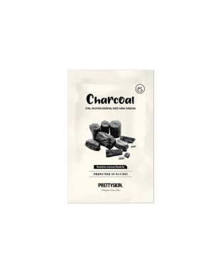 Pretty Skin - Total Solution Essential Sheet Mask - Charcoal - 1pc