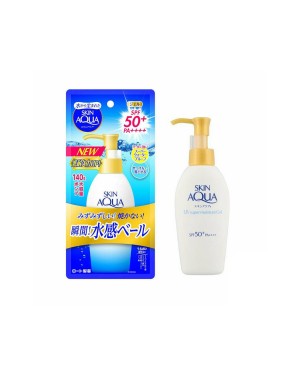 Rohto Mentholatum  - Skin Aqua Sunscreen Super Moisture Gel Pump SPF50+ PA++++ - 140g - White