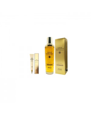 ANJO - 24K Gold Radiance Skin Essence - 150ml (1ea) + 24K Gold Eye Cream - 40ml (1ea) Set