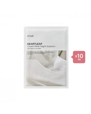 ANUA Heartleaf Cream Mask Night Solution - 1pc (10ea) SEt