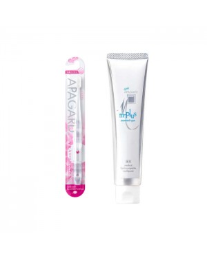 APAGARD - M-Plus Toothpaste - 130g (1ea) + APAGARD - Crystal Toothbrush - 1pc - Random Color (1ea) Set