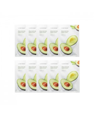 NATURE REPUBLIC - Real Nature Sheet Mask - Avocado - 1pc (10ea) Set