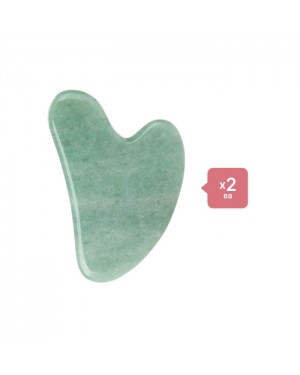 Stylevana - Scraping Board Gua Sha Massage Tool (Heart-shaped) (2ea) Set - Jade