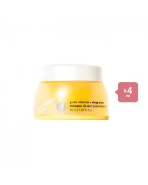 Saturday Skin Yuzu Vitamin C Sleep Mask - 50ml (4ea) Set