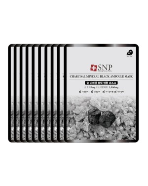 SNP - Masque ampoule noir minéral au charbon - 10pcs