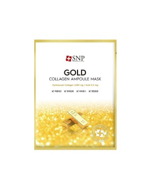 SNP - Gold Collagen Ampoule Mask - 1pc