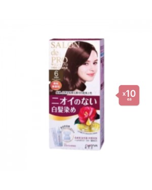 Dariya - Salon de Pro Grey Hair Coloring Liquid - 1set - #6 Dark Brown (10ea) Set