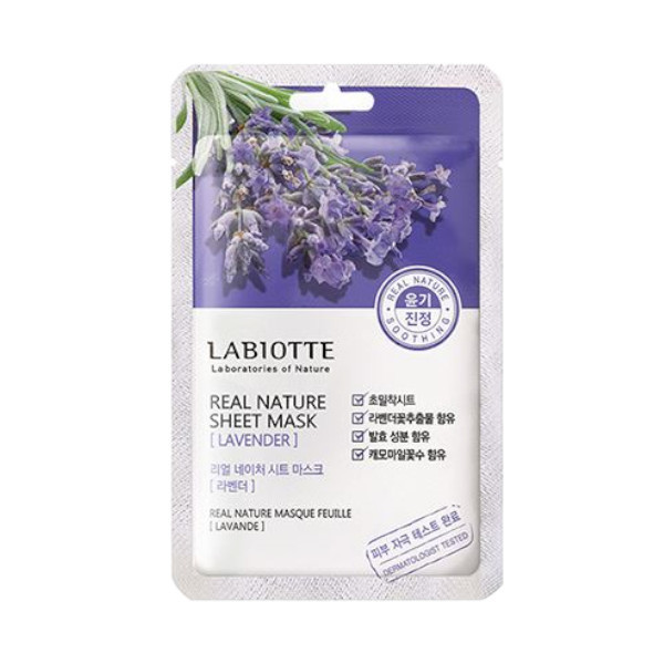 LABIOTTE Real Nature Sheet Mask Lavender 1pc