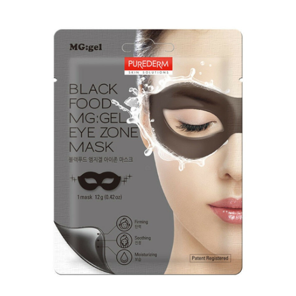 PUREDERM Black Food MG gel Eye Zone Mask 1pc