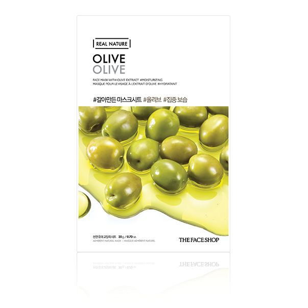 The Face Shop Real Nature Face Mask Olive 1pc