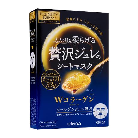 Utena Premium Puresa Golden Jelly Mask Collagen 3pc