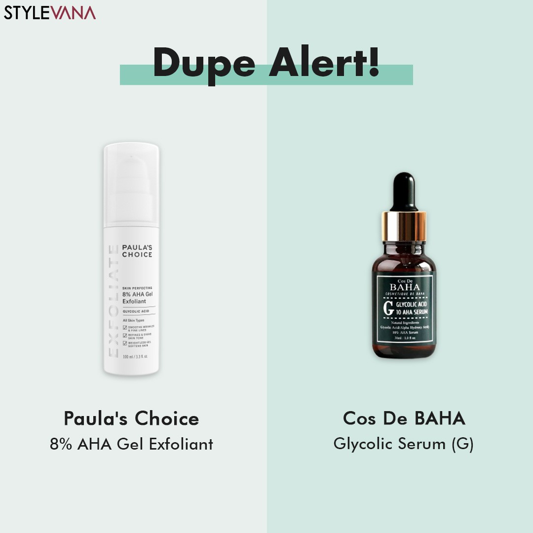 Two skin-smoothing heroes, one with a wallet-saving price  We're talking about Cos De BAHA's Glycolic Serum This serum is infused with 10% glycolic acid to remove built up dead skin cells , but also packed with soothing ingredients like aloe leaf and...