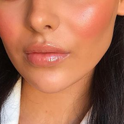 glowy lip makeup for party