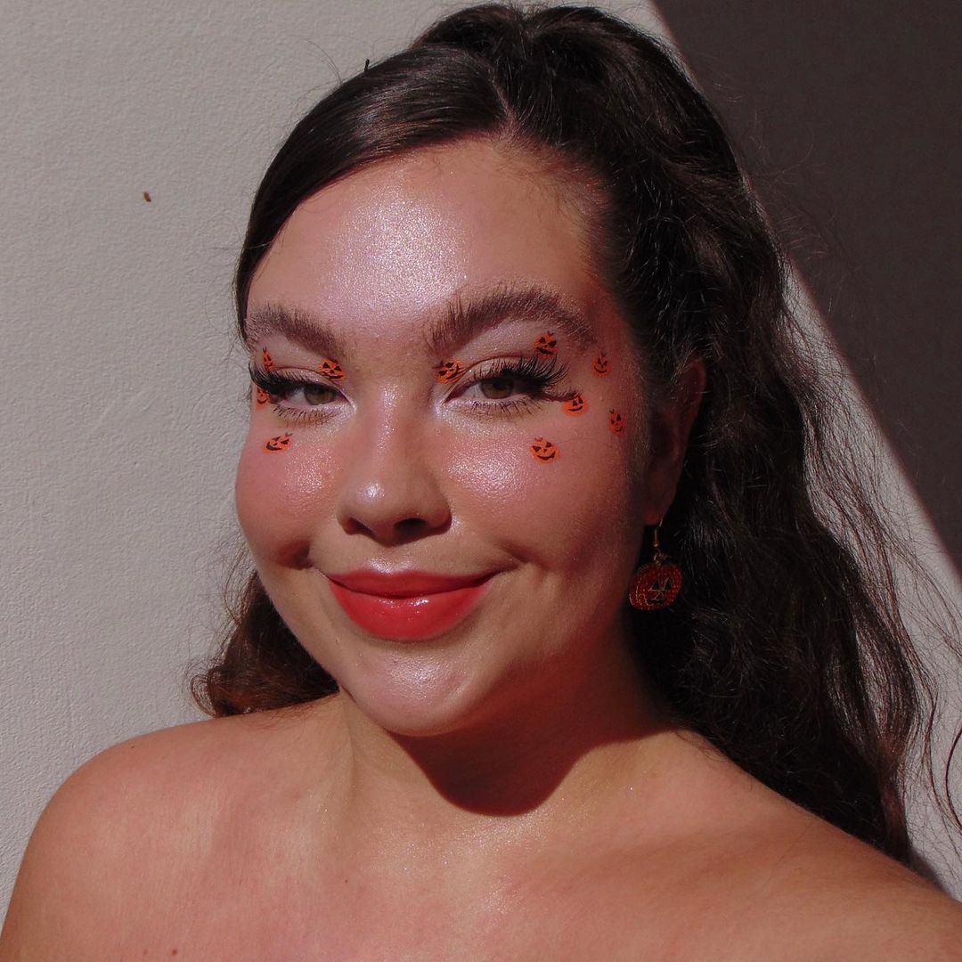 pumpkin halloween makeup look