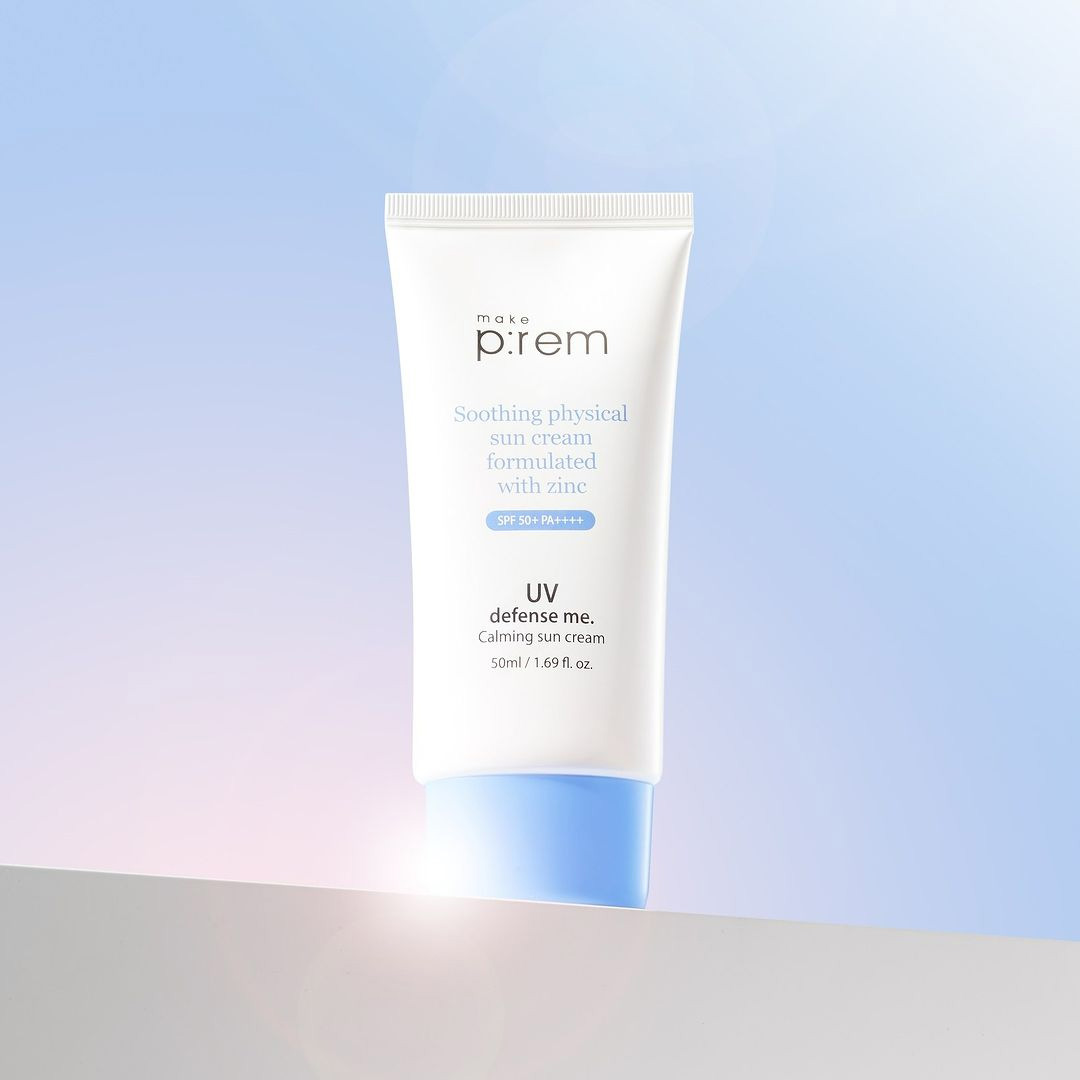 make prem UV defense me calming sun cream