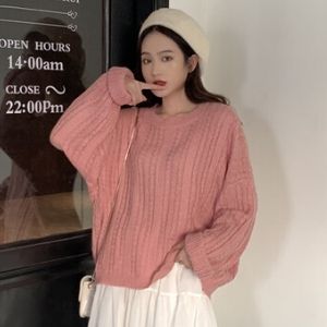 MissLady - Long-Sleeve Braided Knit Sweater