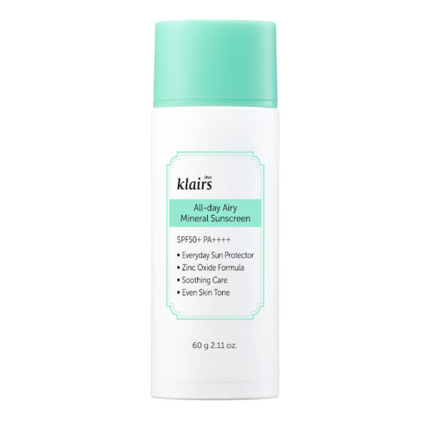 Dear, Klairs - All-day Airy Mineral Sunscreen SPF50+ PA++++