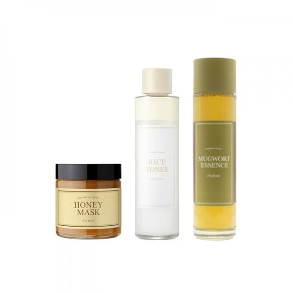 I'm From - Honey Mask - 120g (1ea) + Mugwort Essence - 160ml (1ea) + Rice Toner