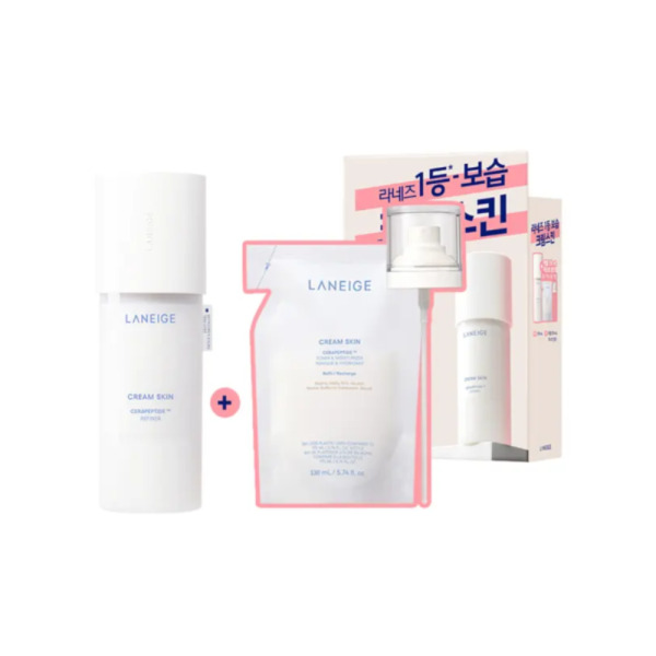 LANEIGE - Cream Skin Cerapeptide Refiner + Refill Set