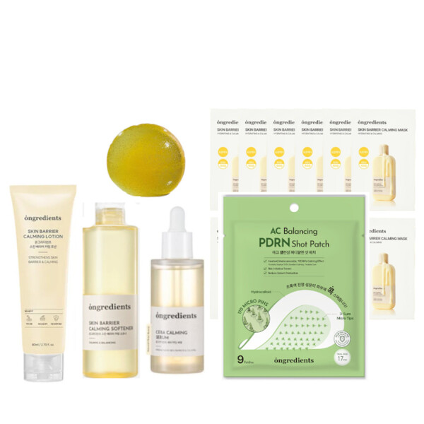 ongredients - Skin Barrier Calming Collection Set B + AC Balancing PDRN Shot Patch