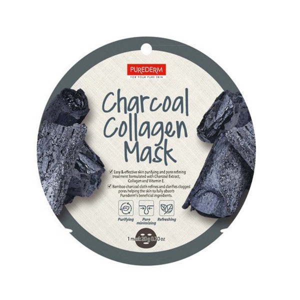  PUREDERM - Circle Mask – Charcoal Collagen 