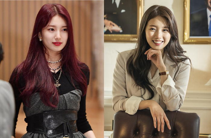 Korean Drama <em>Vagabond</em> Bae Suzy - Bold Lips VS Rose Beige Lips